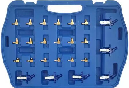 Common Rail Flow Meter &amp; 24pc Adapter Set