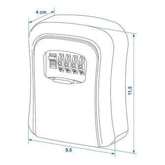 Key safe with combination code