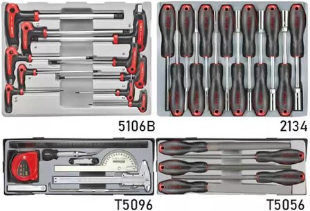 Black jumbo Tool Trolley with 8 drawers and 437-piece tools