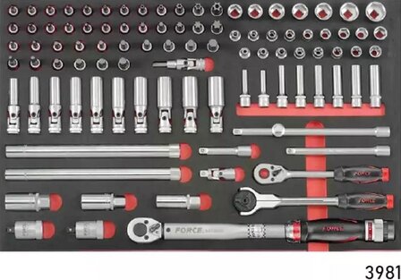 Blue 8-Drawer Tool Carrier with 405-Piece Tool (EVA)