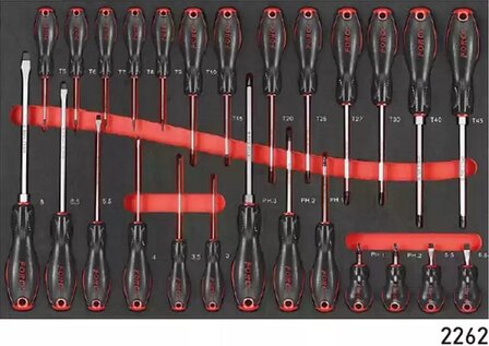 Black 8-Drawer Tool Carrier with 326 Tools (EVA)