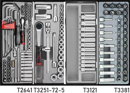 Red 8-Drawer Tool Carrier with 303 Tools