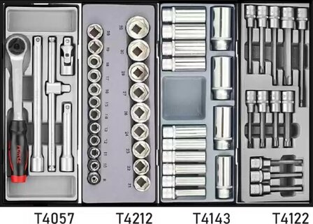 Red 8-Drawer Tool Carrier with 303 Tools