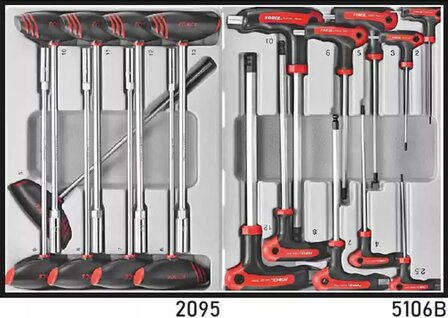 Black 8-drawer tool trolley with 258-piece tools