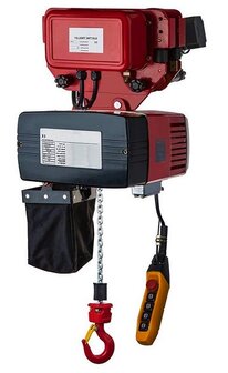 Electric chain hoist with electric trolley 400V 0.125 tons with hoist height double speed
