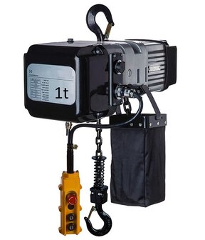 Electric chain hoist 400V 1 tonne with hoisting height single speed