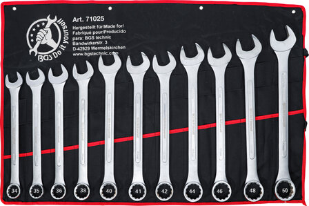 Combination Spanner Set XXL 34 - 50 mm 11 pcs