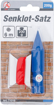 Plumb Line Set with Cord 200 g 6 m