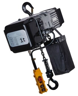 Electric chain hoist 1 ton 230V with lifting height - single speed