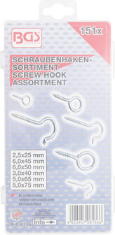 151-piece Screw Hook Assortment