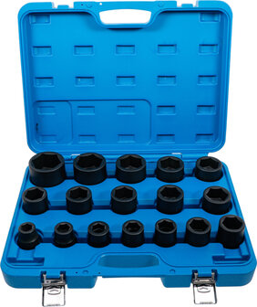 Impact Socket Set 20 mm (3/4) Drive 19 - 55 mm 17 pcs