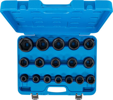 Impact Socket Set 20 mm (3/4) Drive 19 - 55 mm 17 pcs