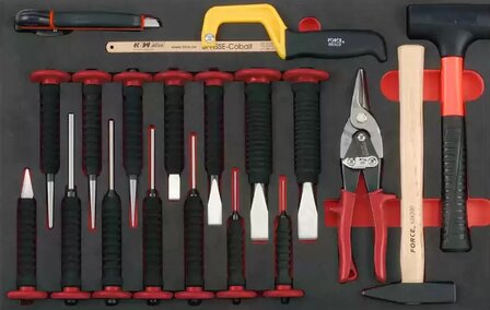 Black 8-drawer tool trolley with 315-piece tools (EVA)