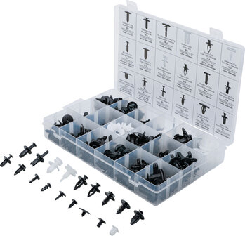 415-piece Automotive Clip Assortment for Ford, Mazda, GM, Chrylser &amp; Nissan