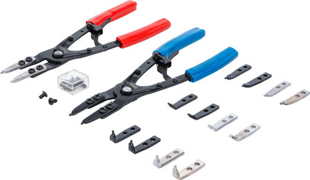 Circlip Pliers Set replaceable tips 10 pcs