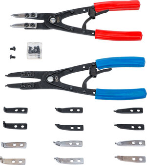 Circlip Pliers Set replaceable tips 10 pcs