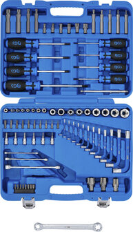 Tool Set 6.3 mm (1/4) + 12.5 mm (1/2) E-Type / T-Star (for Torx) 84 pcs