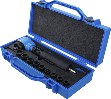 Air Impact Wrench angled and Impact Socket Set (1/2) 650 Nm 10 pcs