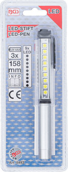 Aluminium LED Pen with 9 LED