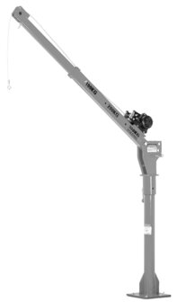 Mobile crane 300/500kg with electric winch