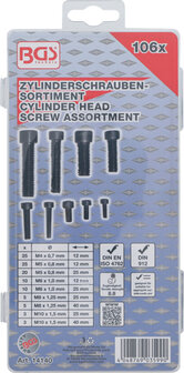 Cylinder Head Screw Assortment internal hexagon 106 pcs.