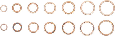 95-piece Copper O-Ring Assortment, &Oslash; 6-20 mm