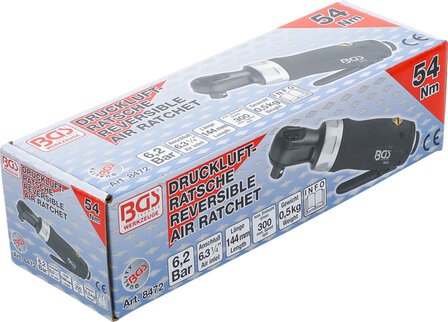 Air Ratchet Wrench 6.3 mm (1/4) 54 Nm extra short