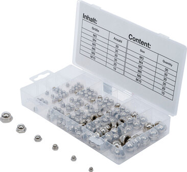 Cap Hex Nut Assortment 150 pcs