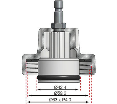 Adaptor No. 13 for BGS 8027, 8098 for Chrysler, Mercedes-Benz