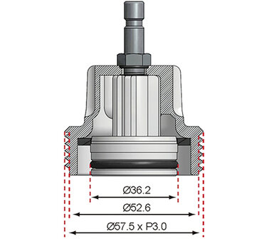 Adaptor No. 8 for BGS 8027, 8098 for VW