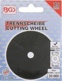 Cutting Disc | &Oslash; 75 x 1.8 x 9.7 mm