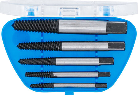 5-piece Screw Extractor Set, Sizes 1-5