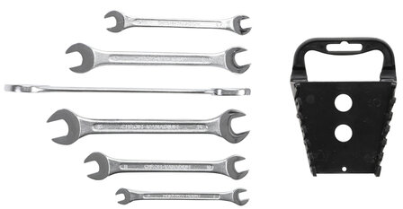 Double Open End Spanner Set 6 x 7 - 17 x 19 mm 6 pcs