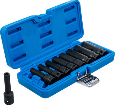 Impact Socket Set E-Type, deep 12.5 mm (1/2) drive E10 - E24 9 pcs.