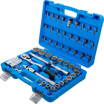 Socket Set 12-point 12.5 mm (1/2) Drive 8 - 32 mm 51 pcs