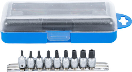 Bit Socket (1/4) drive tamperproof Torx 9 pcs.