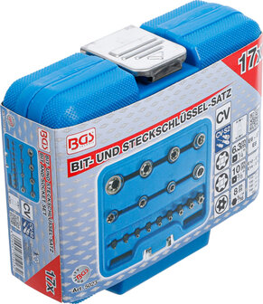 Bit and Socket Set | E-Type / T-Star (for Torx) | 17 pcs.