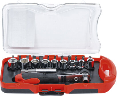 Bit / Socket Set with Bit Ratchet 23 pcs