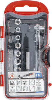 Bit / Socket Set with Bit Ratchet 23 pcs