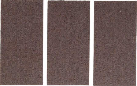 Felt Pad  Mats  brown  100 x 200 mm  3 pcs.