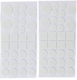 Felt Pads Set  white  64 pcs.