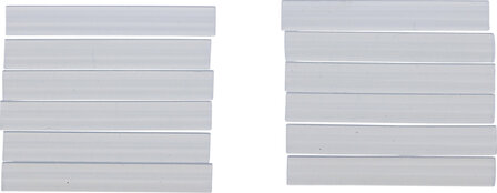Glue Sticks transparent &Oslash; 7.5 mm, 50 mm 12 pcs