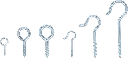 Screw Hook / Ring Hook Assortment 142 pcs