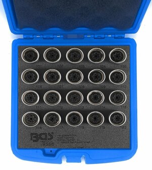 Rim Lock Socket Set for Opel, Vauxhall (Version A)  20 pcs.