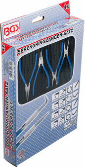 Circlip Pliers Set 250 mm 4 pcs