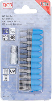 Bit Set | 6.3 mm (1/4) drive | T-Star (for Torx) | 11 pcs.