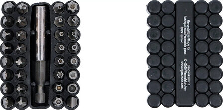 Bit set short (1/4) different profiles 33-piece