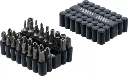 Bit set short (1/4) different profiles 33-piece