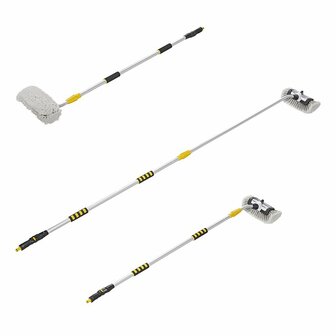 Wash brush 3D with shampoo reservoir telescopic handle 2.5 meter