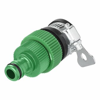 Snap action tap connector